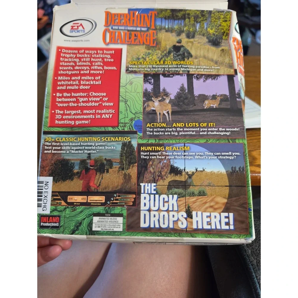 Deer Hunt Challenge EA Sports - PC Game Big Box CD Rom Windows 98/95 Vintage